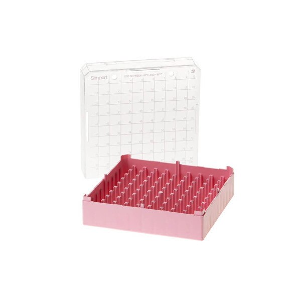 Tube storage box, pink